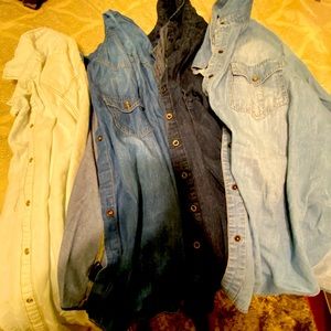 4 Denim shirts